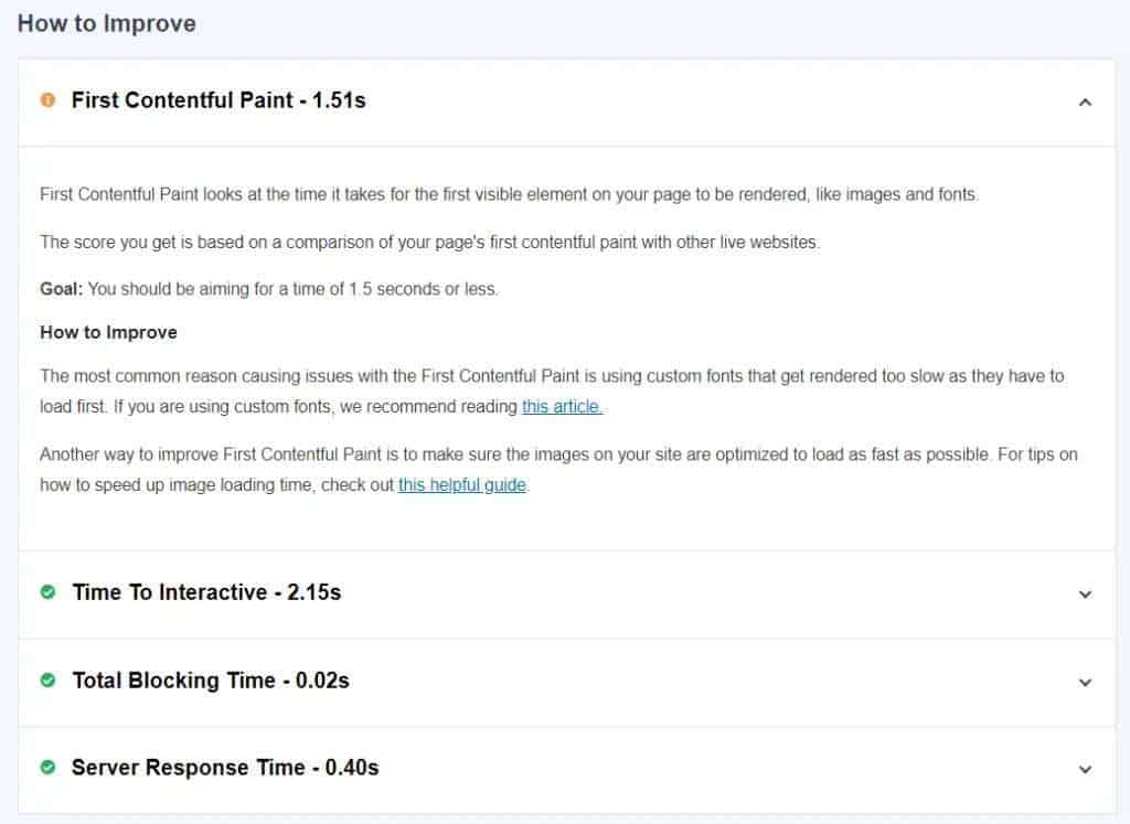 Site Speed Recommendations Site Speed Recommendations