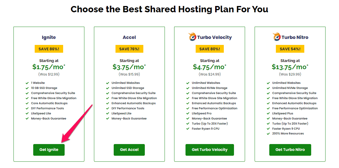 A2 Hosting Ignite Plan A2 Hosting Ignite Plan