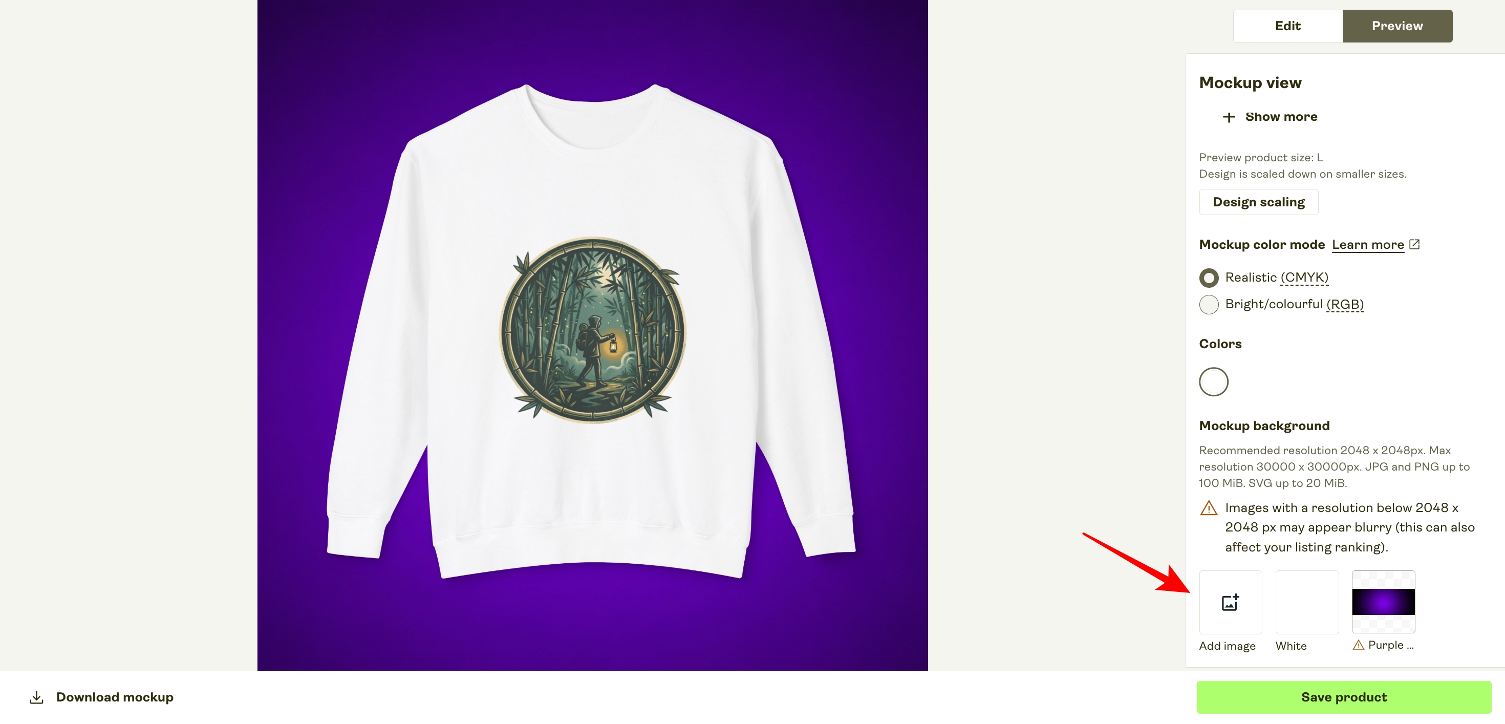 Add Background in Printify Add Background in Printify