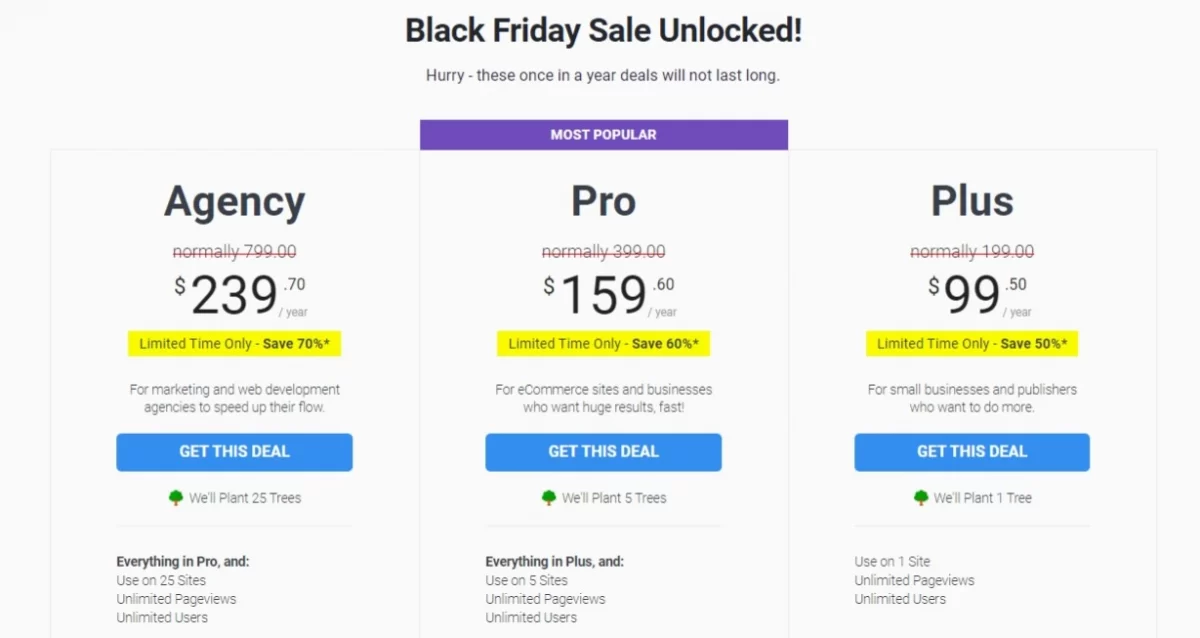 Black Friday and Cyber Monday Deals Pricing MonsterInsights