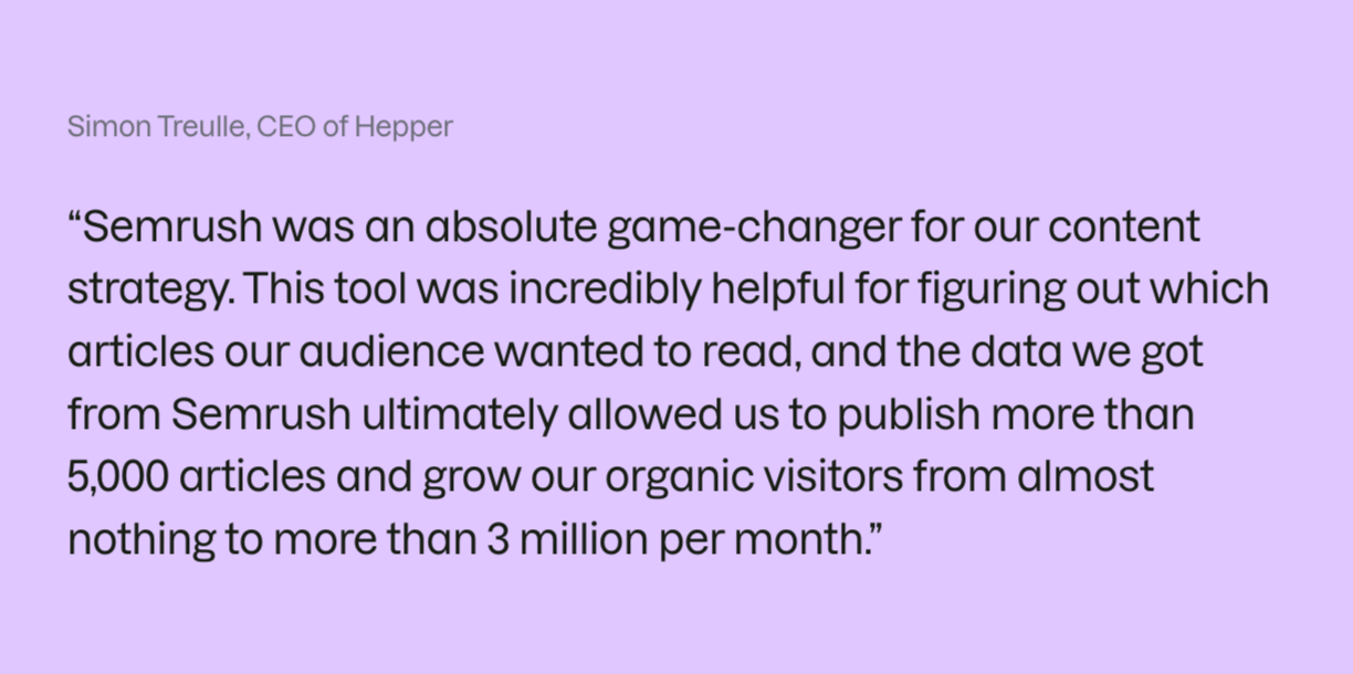CEO of Hepper Testimonial CEO of Hepper Testimonial