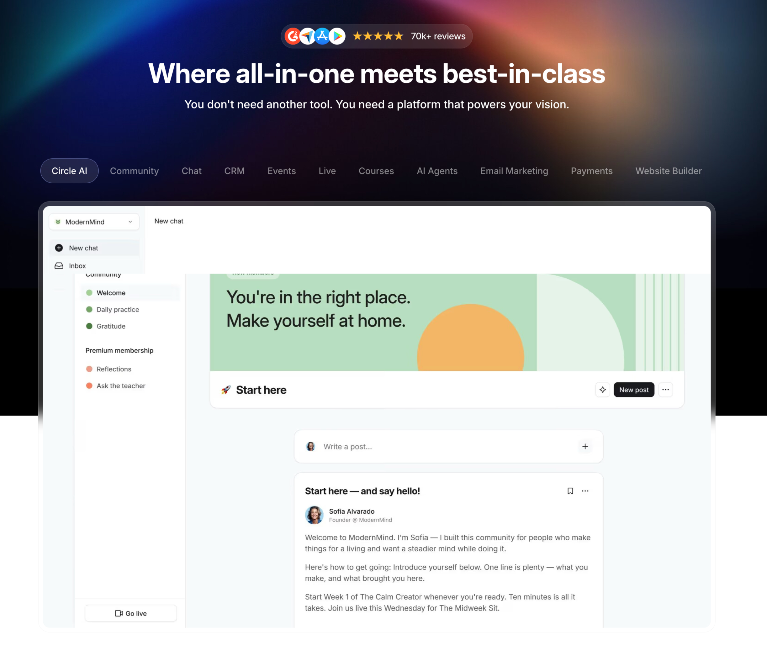 Circle AI Landing Page Circle AI Landing Page