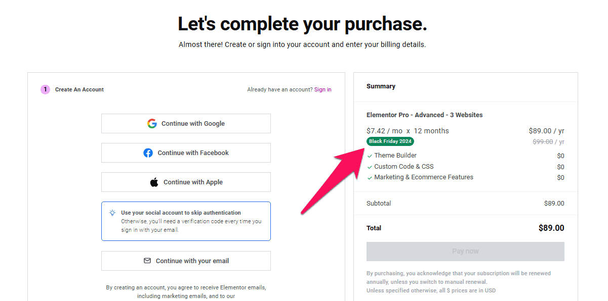 Elementor Pro Black Friday Coupon Applied Checkout Page Elementor Pro Black Friday Coupon Applied Checkout Page