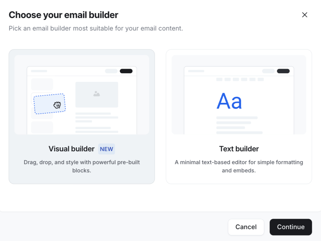 Email Builder in Circle Email Builder in Circle