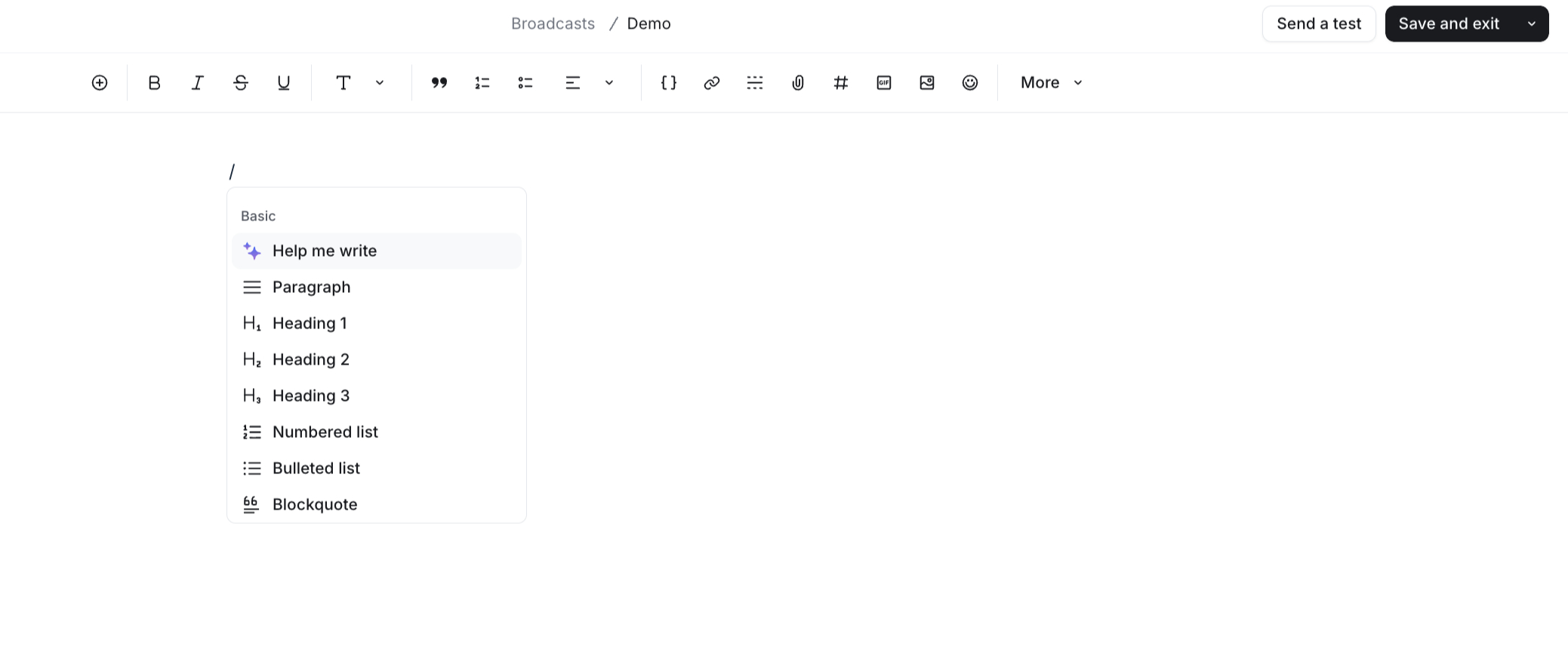 Email Editor Email Editor