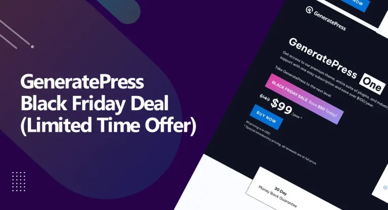 GeneratePress Black Friday