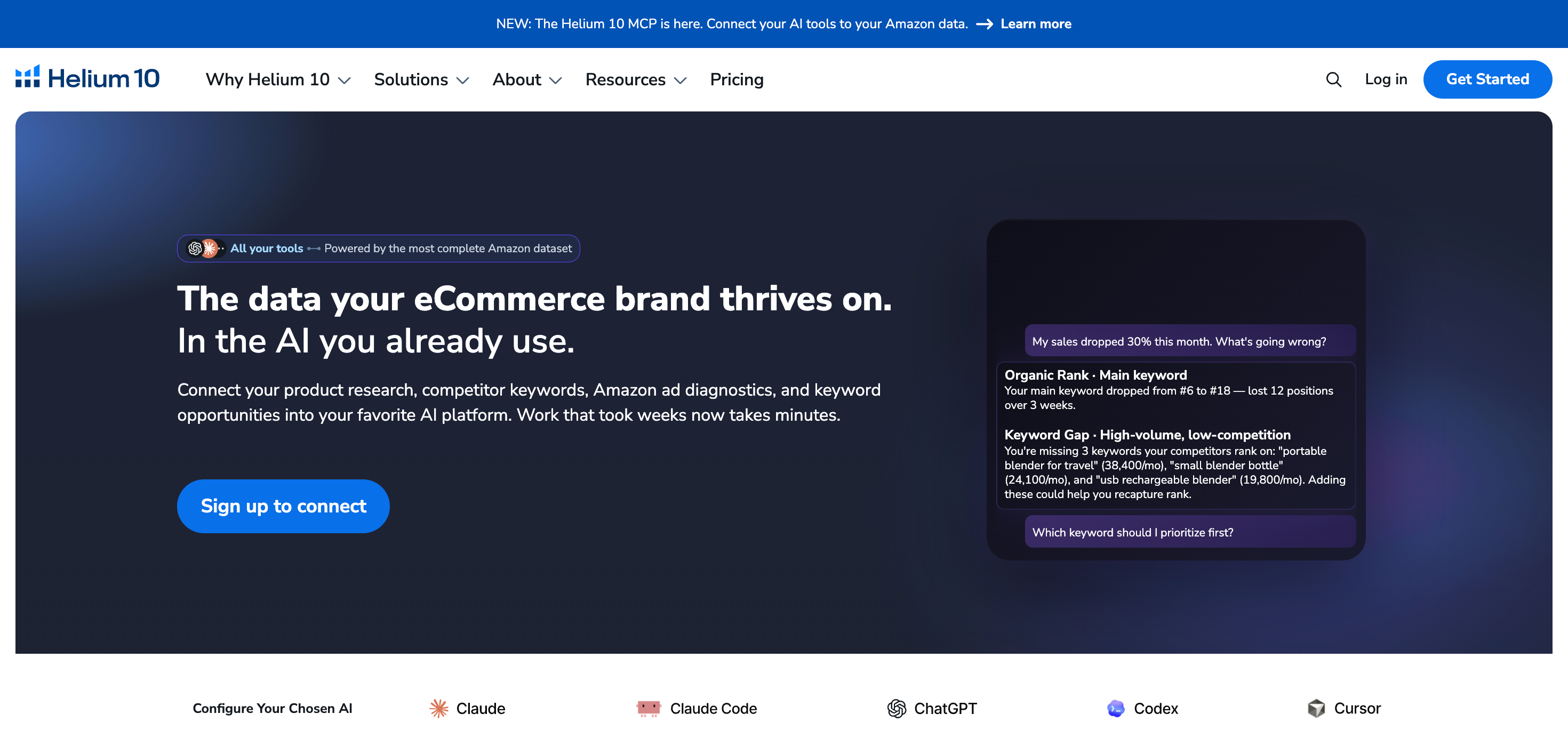 Helium 10 MCP Landing Page Helium 10 MCP Landing Page