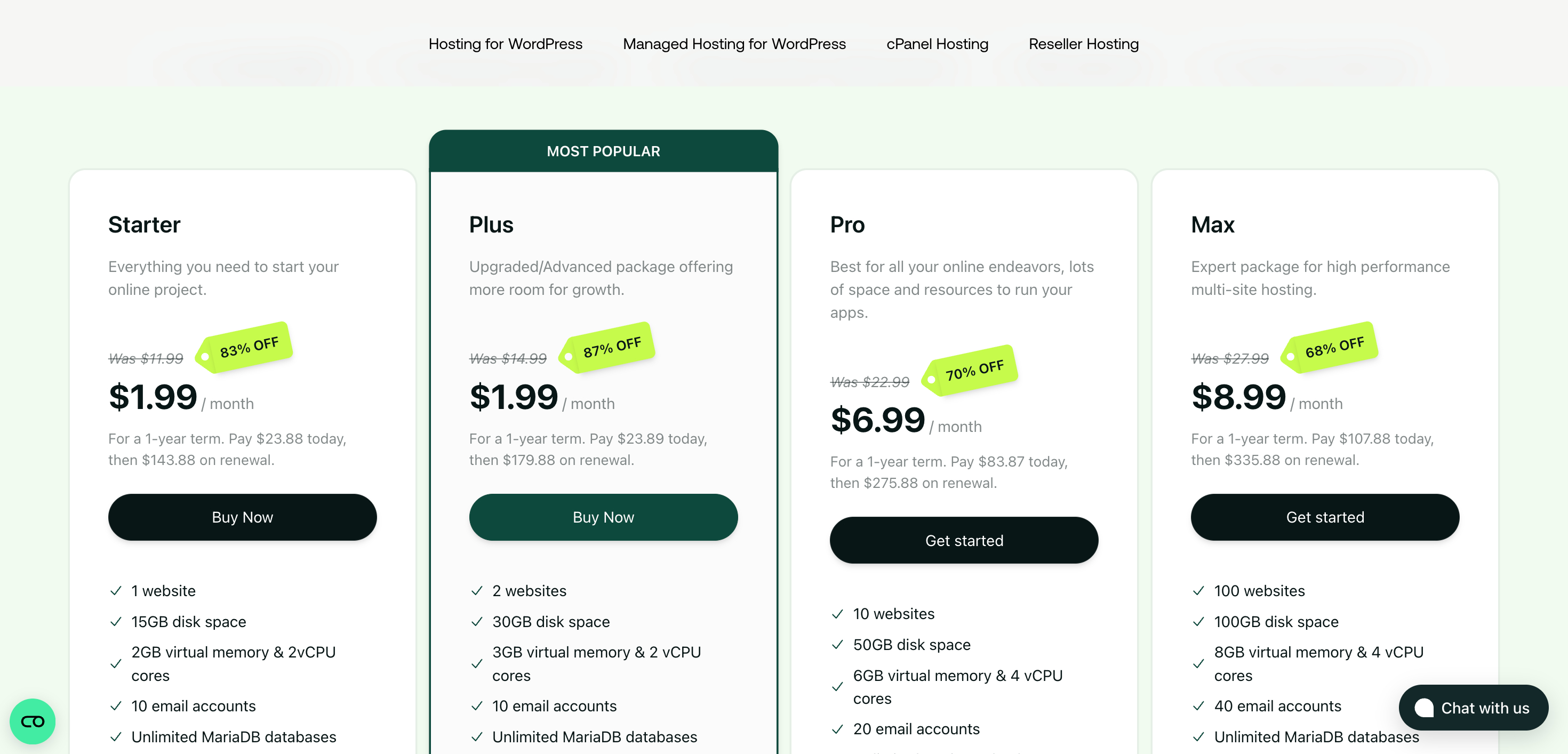 Hosting Shared Plans BFCM Hosting Shared Plans BFCM