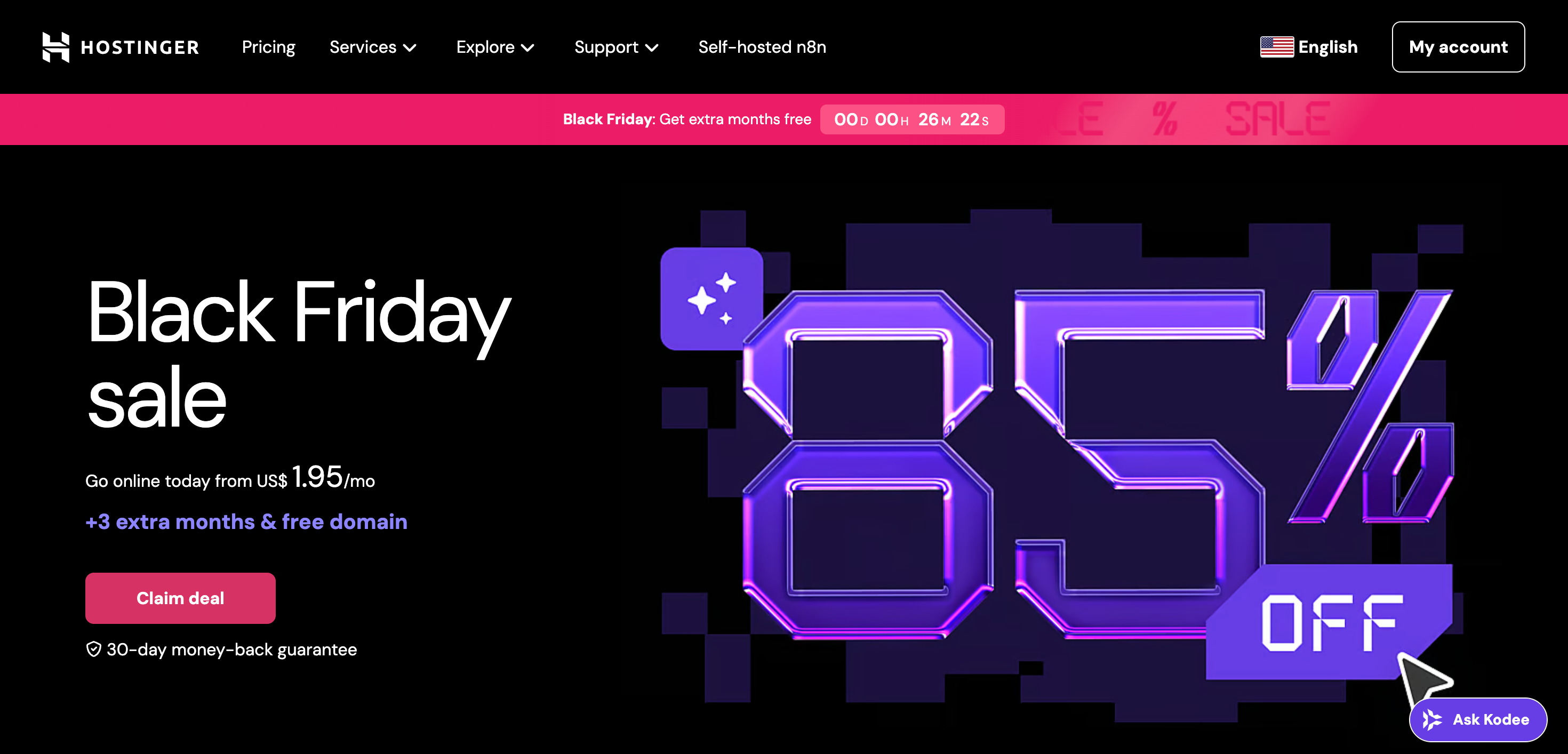 Hostinger BFCM Page Banner Hostinger BFCM Page Banner