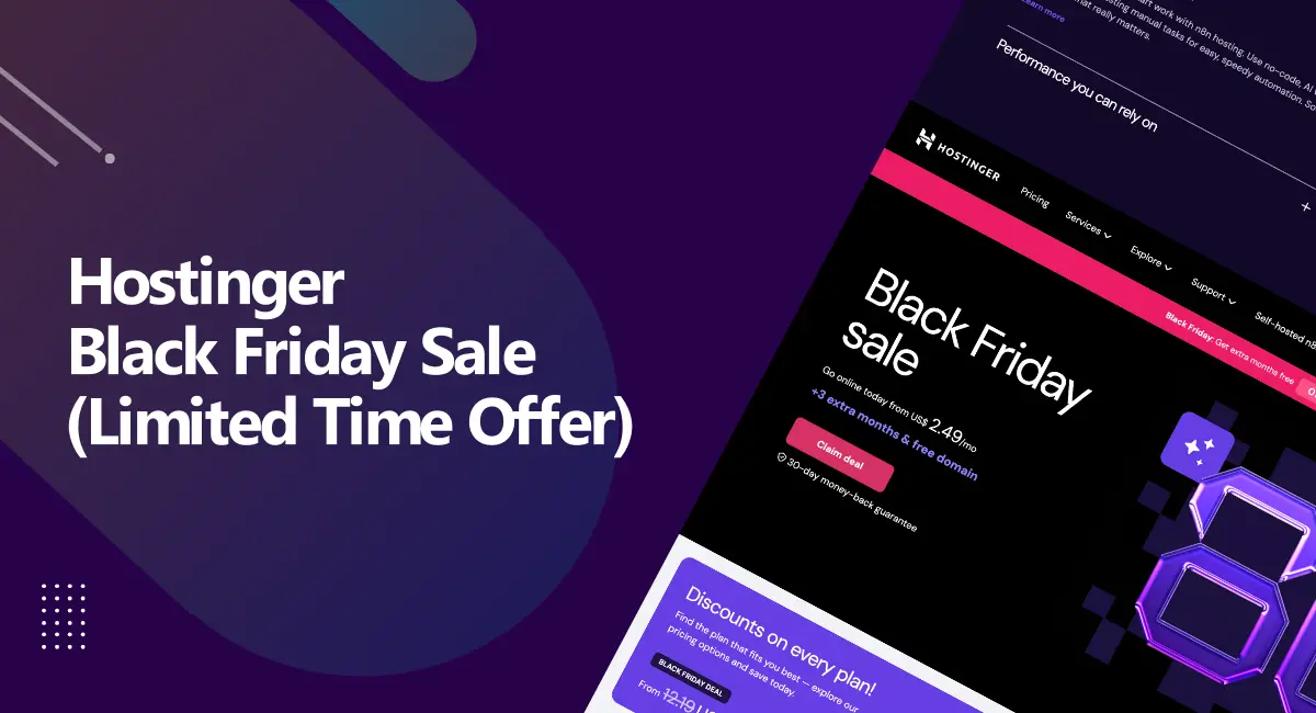 Hostinger Black Friday Deal