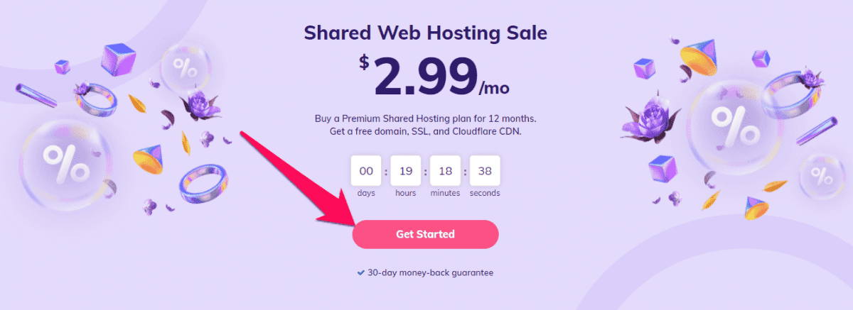 Hostinger Web Hosting Sale Homepage