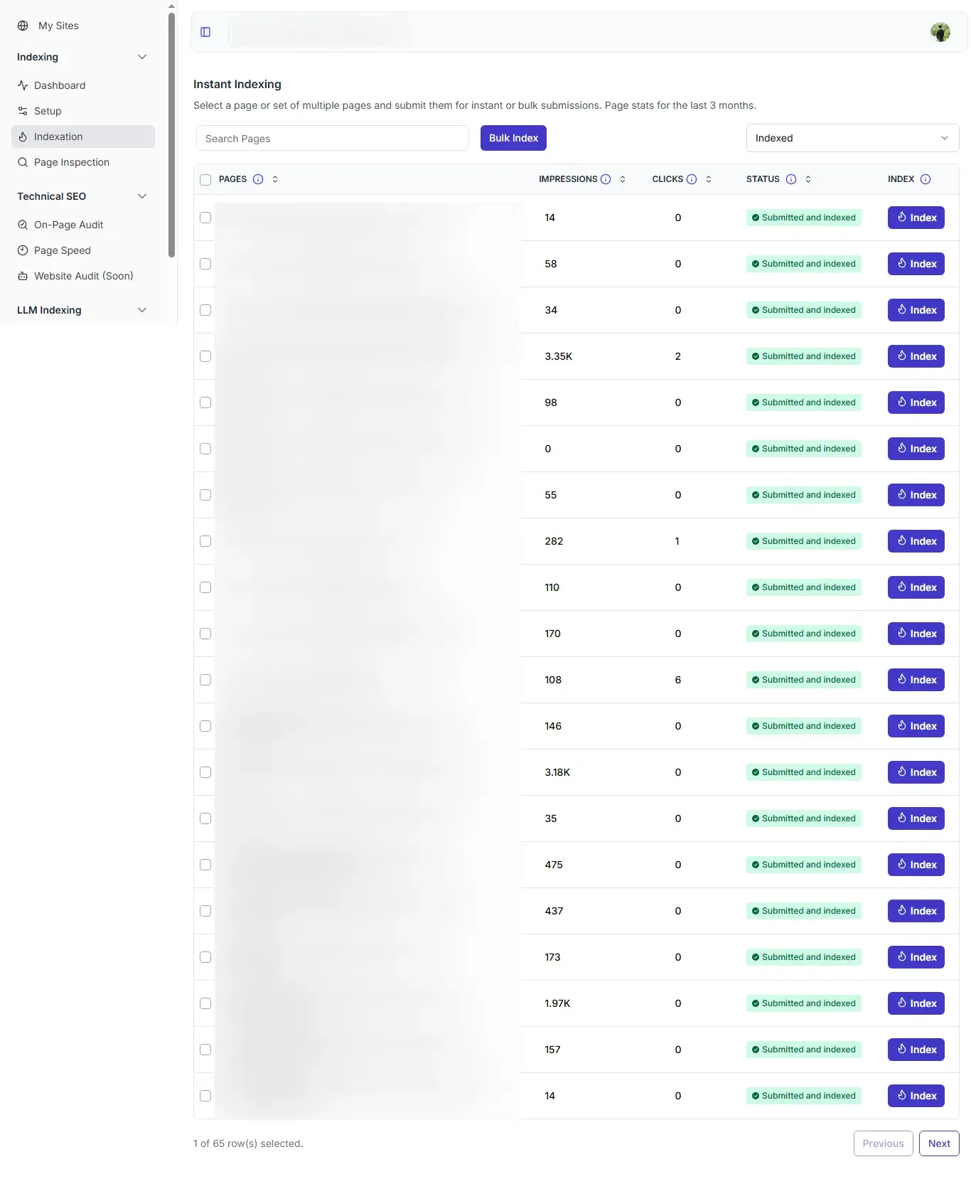 Indexly Instant Indexing Feature Indexly Instant Indexing Feature
