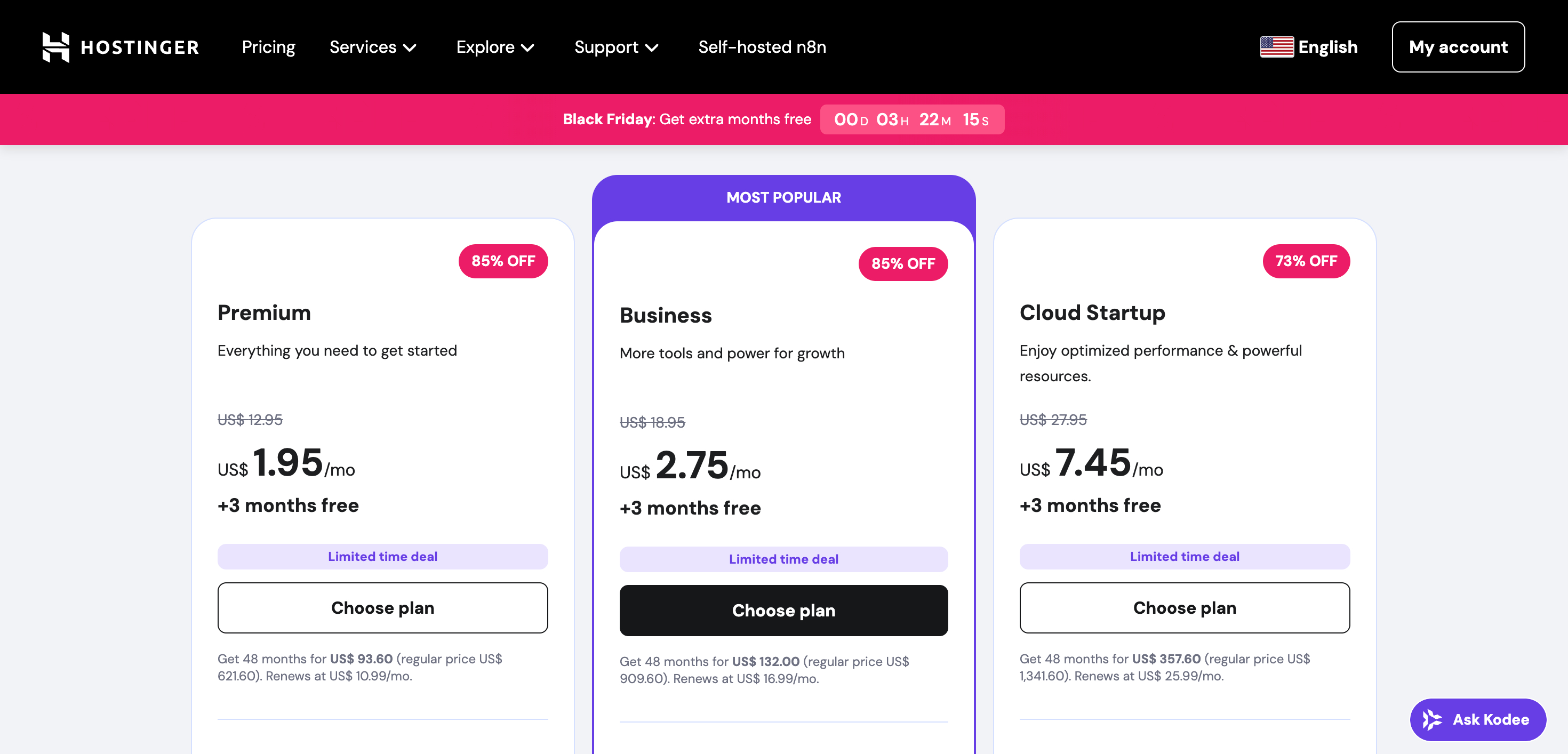 Latest Hostinger BFCM Offers Plan Latest Hostinger BFCM Offers Plan