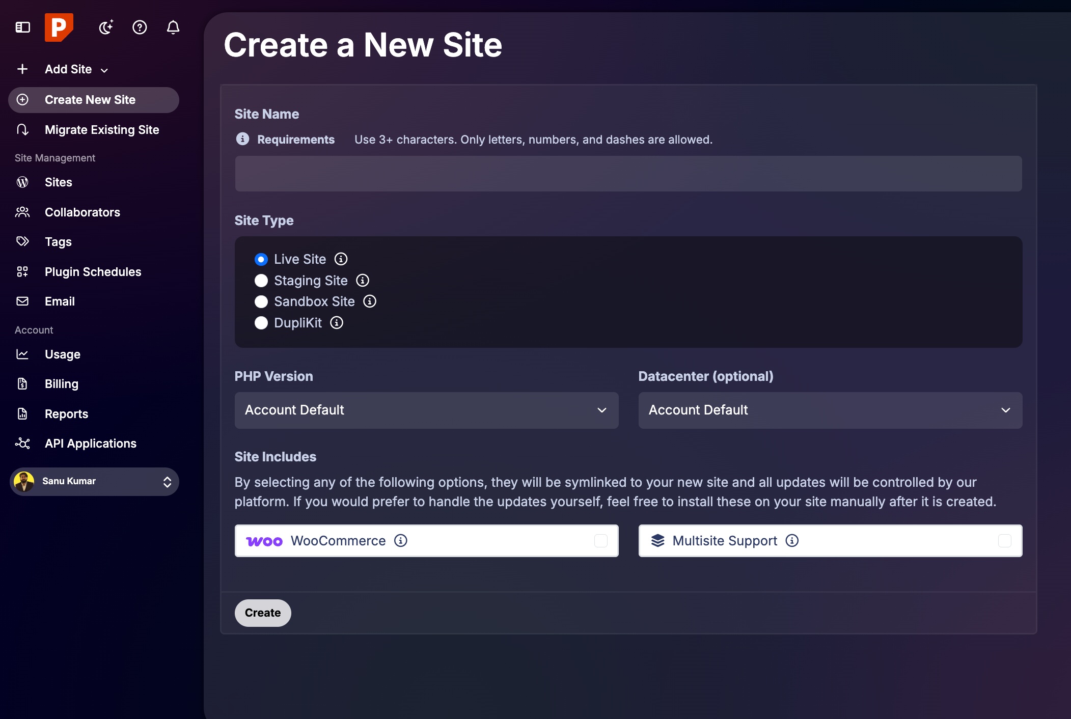 Launching Site on Pressable