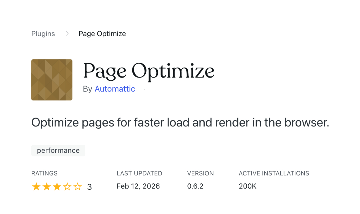 Page Optimize