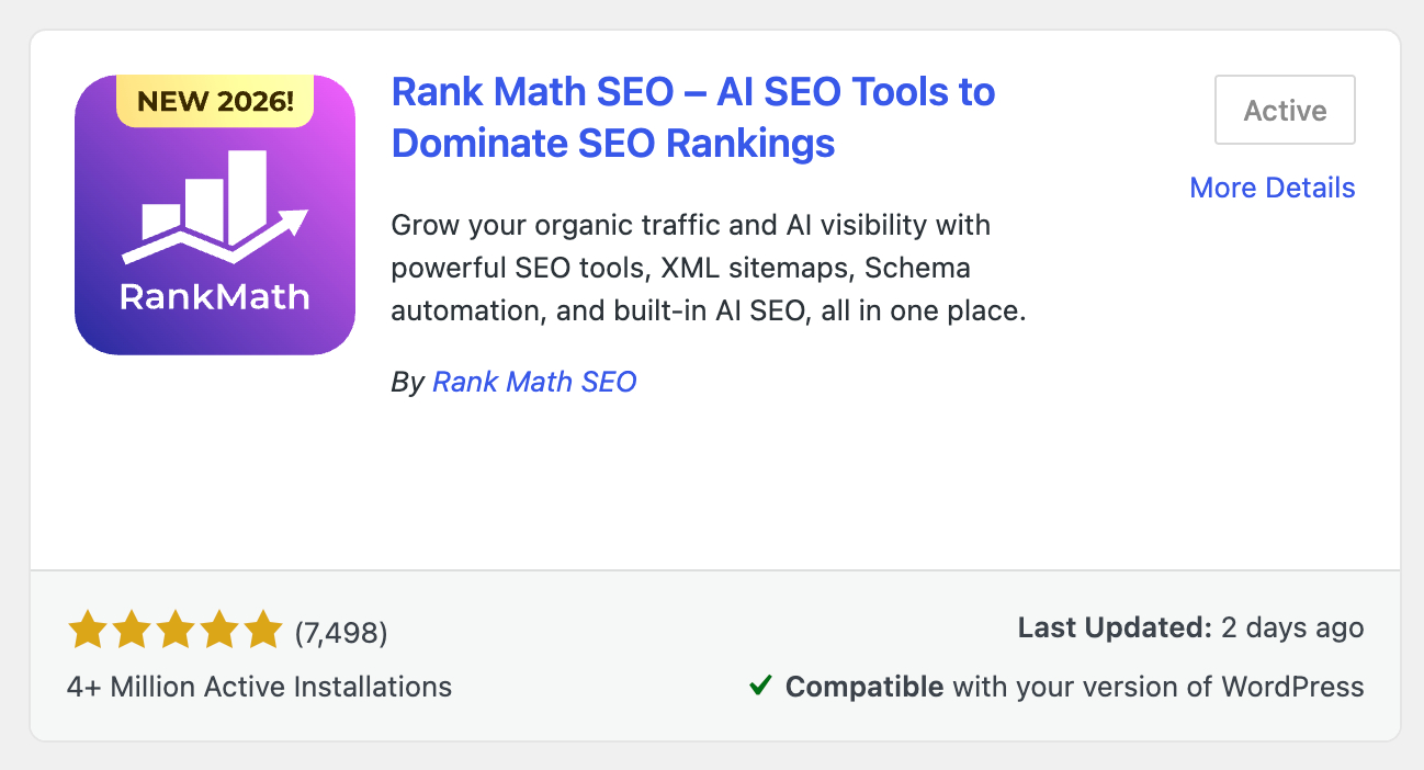 Rank Math Plugin WordPress Rank Math Plugin WordPress