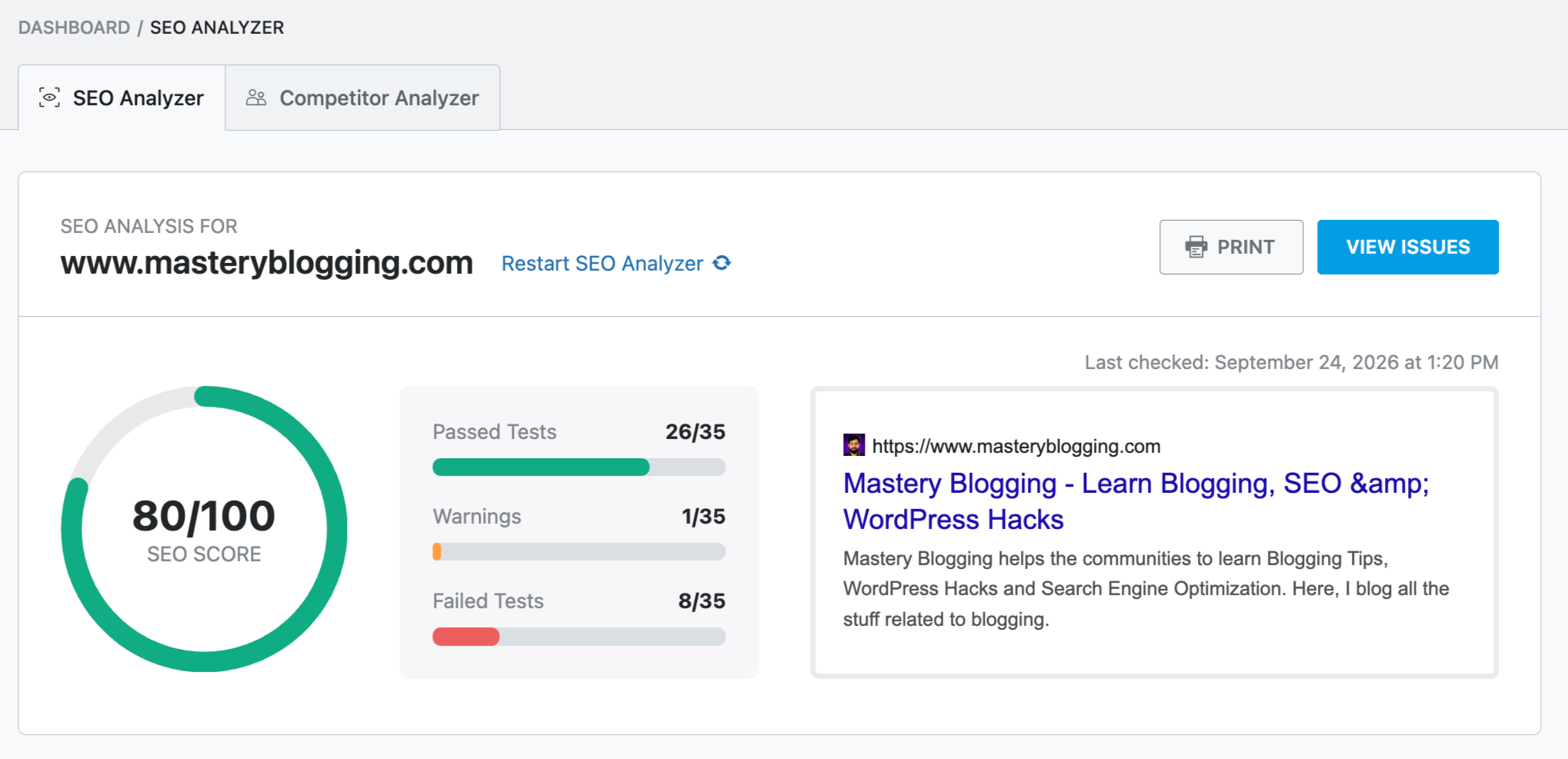 SEO Analyzer RM SEO Analyzer RM