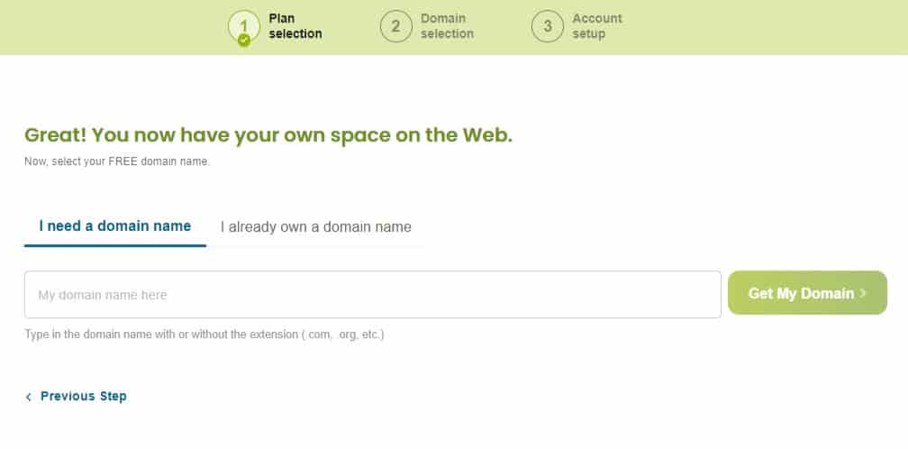 Select Domain HostPapa