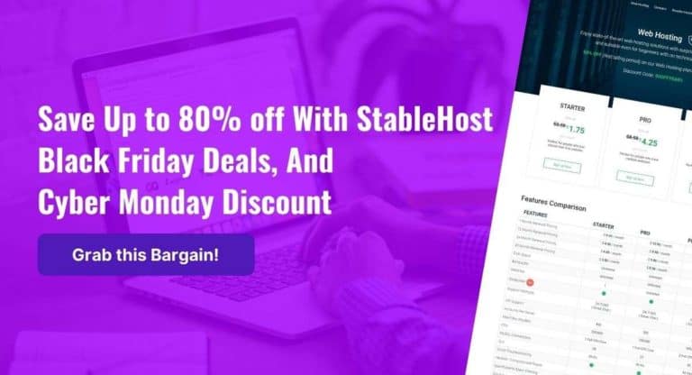 Stablehost Black Friday Cyber Monday
