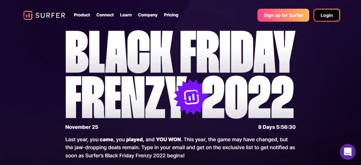 Surfer – Black Friday 2022