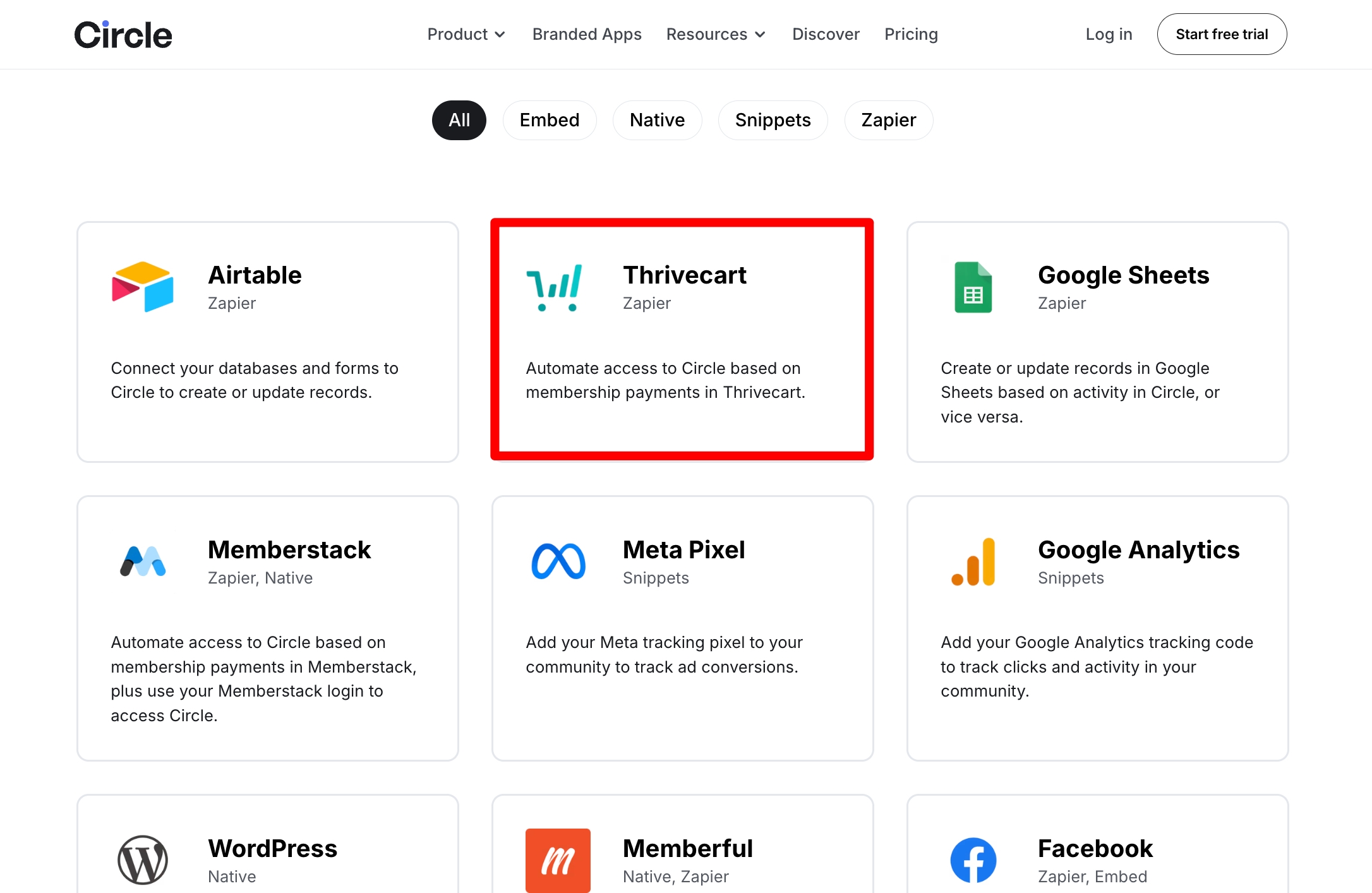 ThriveCart Integration ThriveCart Integration