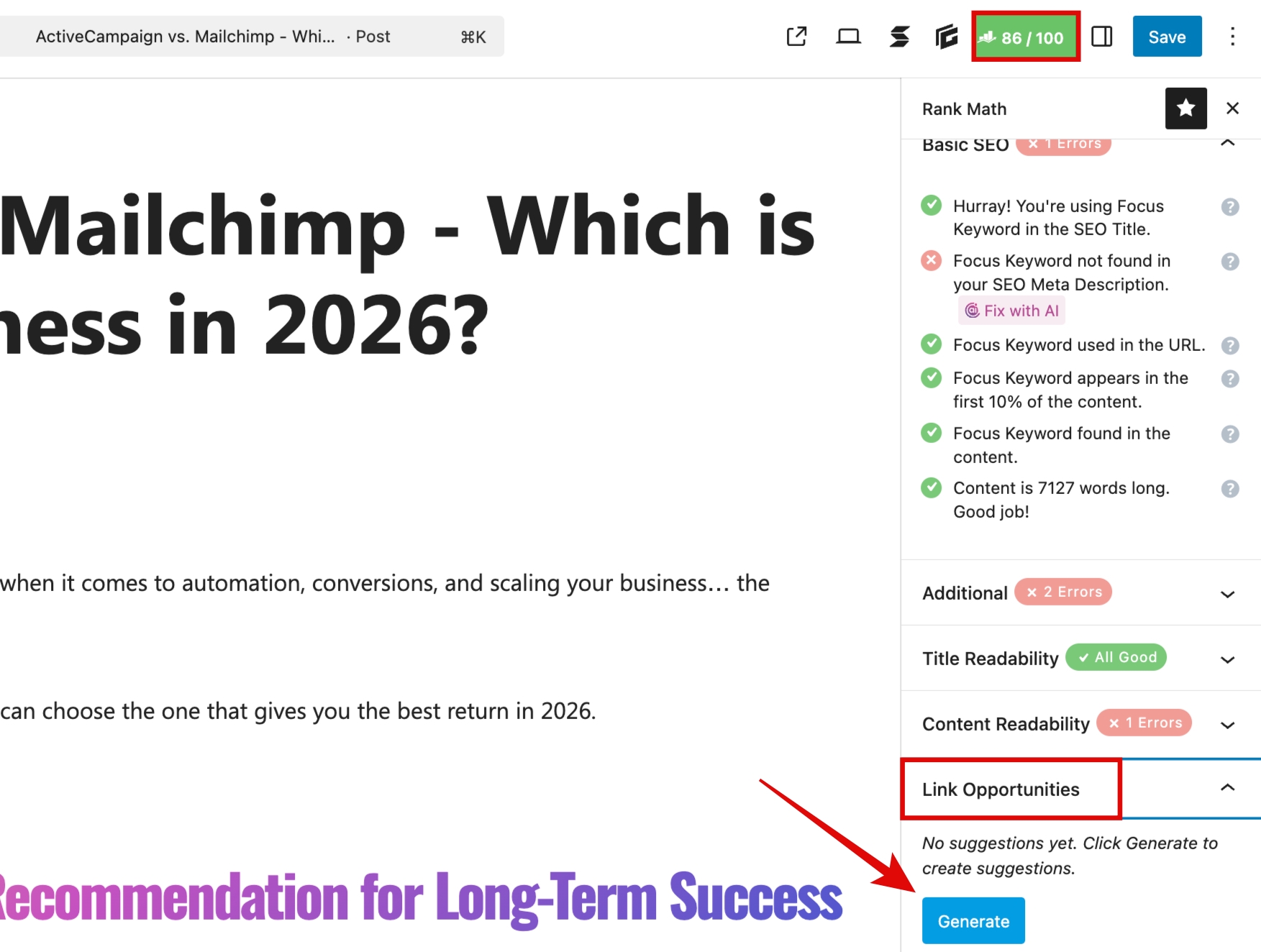 How to Build Internal Links For SEO in WordPress Using Rank Math AI Link Genius (Step-by-Step)