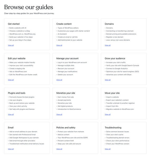 WordPress.com KB WordPress.com KB