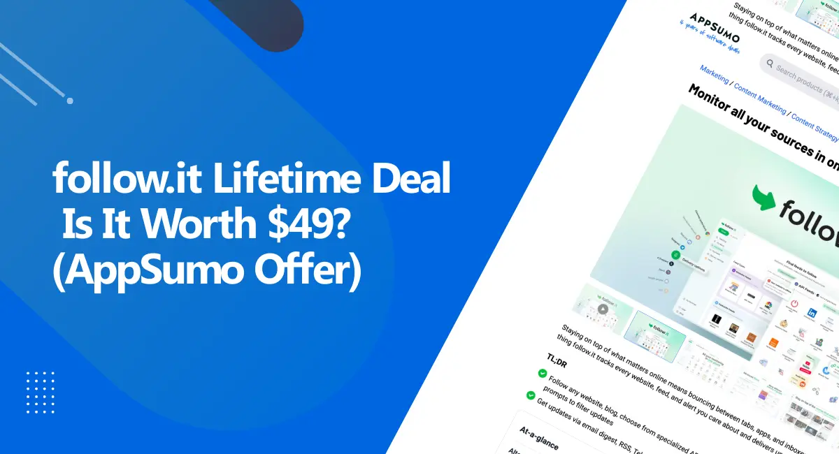 follow.it AppSumo Deal follow.it AppSumo Deal